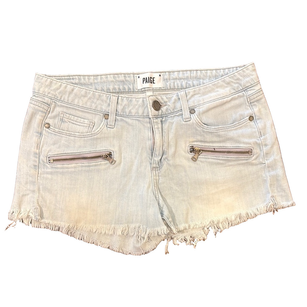 Paige Indio zip shorts, size 27
